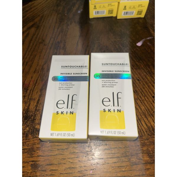 e.l.f. Skin SUNTOUCHABLE SPF 35 Invisible Sunscreen Lot of 2 Exp 07/25