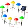 Newest Version 8-Pack Solar Mushroom Lights for Garden Decor, 8 Modes Waterproof Outdoor Multi-Colored Mushroom LED Fairy Lamp for Christmas Halloween Garden Yard Lawn