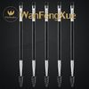 WanFengXue 5 Pieces Duo Eyebrow Brush 2 in 1Angled Eye Brow Brush with Spoolie Brush 14cm Black Mini Eyelash Brush for Tinting Angled Eyebrow