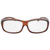 Eye Motion AZ-KF-05-2 Pollen Protection Glasses, Over Glasses, UV Protection, Dustproof, Washable, Unisex, Clear Brown