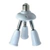WPJCS 3 in 1 E27 Light Socket Splitter Adapter, Standard Base LED Bulb Converter, 360 Degrees Adjustable 180 Degree Bendable Light Bulb Extension.