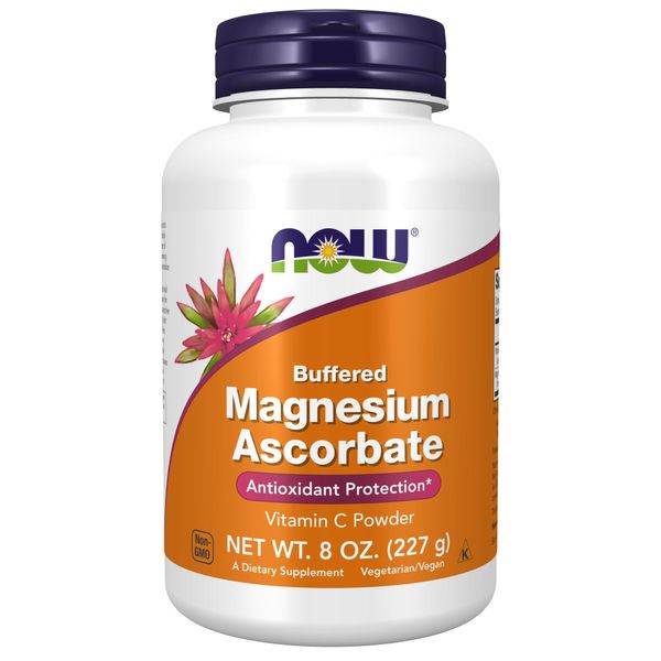 NOW Supplements, Magnesium Ascorbate Powder, Buffered, Antioxidant Protection*, 8-Ounce