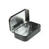 Goodma 20 Pieces Rectangular Metal Empty Hinged Tins Containers Basic Necessities Home Storage Organizer Mini Box Set, 95 x 62 x 20 mm (Black)