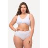 Ulla Popken Damen Bustier, Cup C/D BRA, weiß, 115D