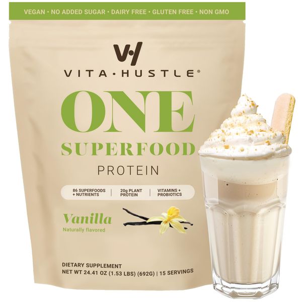 ONE - Superfood Meal Replacement Shake, Plant Based Protein Powder, Vegan. 86...