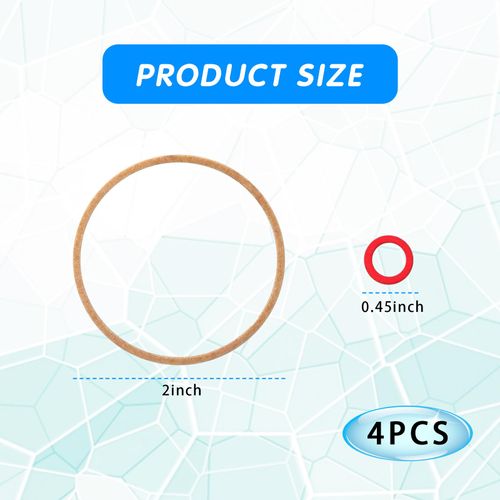 ijuicy 4 PCS Carburetor Float Bowl Gasket, 16010-883-015 Carburetor Bowl Gasket Kit, Lawn mower Carburetor Parts, Compatible with G150, G200, G300, G400, GC135, GC160, GC190, GCV135 and More