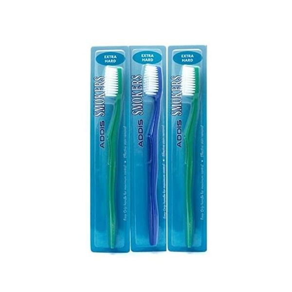 3x Wisdom Smokers Toothbrush Extra Hard Bristles
