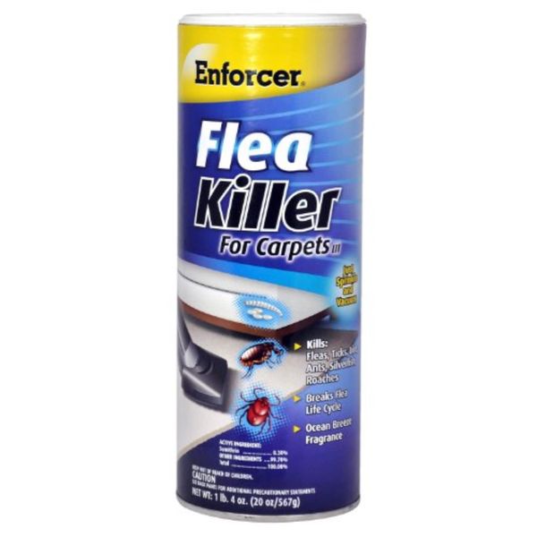 Enforcer Flea Killer For Carpets Multiple Insects Powder 20 Oz