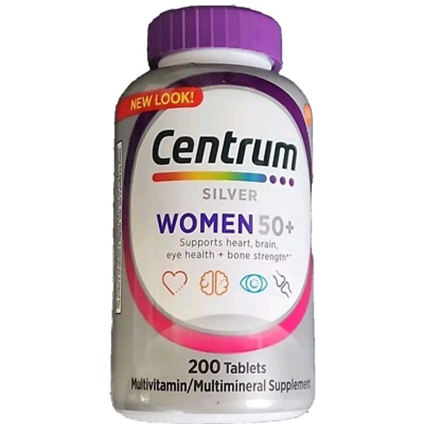 Centrum Silver Womens 50 Plus Vitamins, Multivitamin Supplement, 200 Count