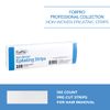 ForPro Non-Woven Epilating Strips, White, Tear-Resistant, Pre-Cut Strips for Hair Removal, 3” W x 9” L, 100-Count
