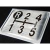 Tuningfan Shift Pattern Emblem Upper Left R for 5 Speed MT Car Low Back Racing Pattern Old Car SPE-A502