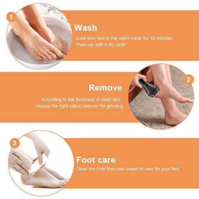 Electric Callus Remover Foot Sander Rough Rechargeable Feet Dead Skin Tools  Kits