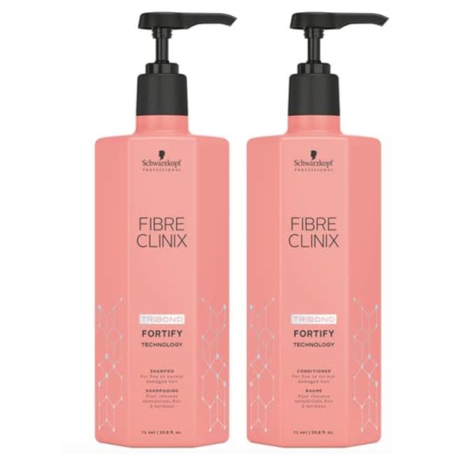 Schwarzkopf Fibre Clinix Fortify Shampoo & Conditioner Liter Duo