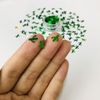 1 Pack 10g Green Plant Flower Tree Plum Bosom Cactus Nail Decoration Shaped Sequins Nail Supplies Holiday Gift Decor Figure Model Decor DIY Handmade Decoration Accessories -Cactus LB600