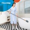 Professional 56" Long Handle Tub and Tile Scrubber - No Scratch Microfiber