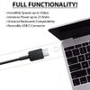 VOLT PLUS TECH Short 8inch (2xPack) USB Type-C Cable Compatible with Your Keyboard Game ontroller, SD, TF Card Reader Also Fast Quick Charges Plus Data Transfer! (Black)