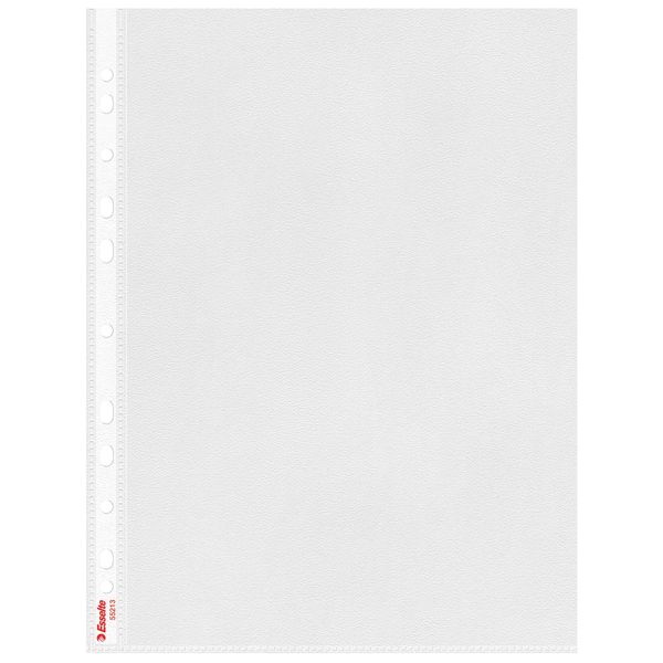 Leitz 55213 Standard Plus Document Wallet A4 Colourless PP Grained Waterproof Pack of 100