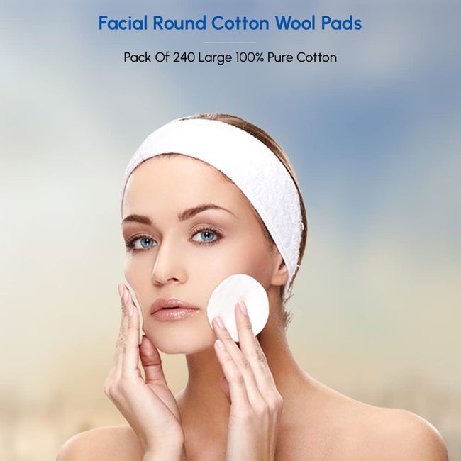 Facial Cleansing Pads/Multi-purpose Cotton Rounds (package of 100)