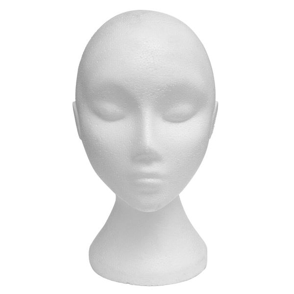 POLYSTYRENE MANNEQUIN DISPLAY MALE & FEMALE HEAD