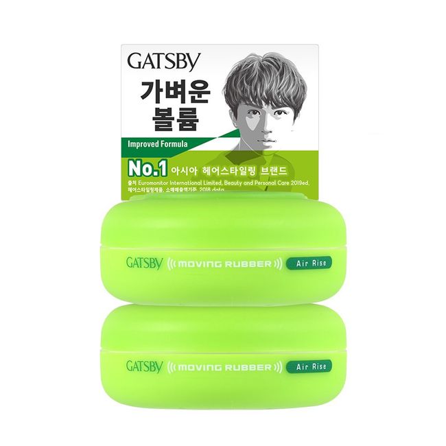 Gatsby Moving Rubber Air Rise 80g x 2ea