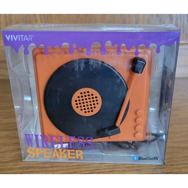 Vivitar Turntable Record Player Wireless Speaker Bluetooth New