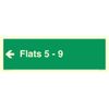 Flats 5 - 9 Sign - L41