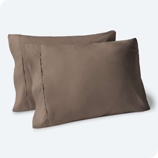 Bare Home Microfiber Pillow Cases - King Size Set of 2 - Cooling Pillowcases - Double Brushed - Taupe Pillowcases 2 Pack - Easy Care (King Pillowcase Set of 2, Taupe)