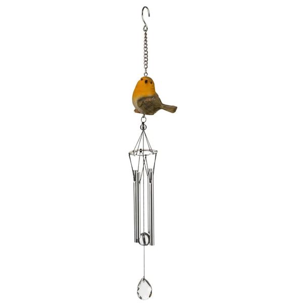 Hanging Robin Wind Chime Light by Smart Garden