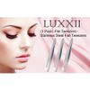 Luxxii (3 Pack) Flat Tweezers - Stainless Steel Flat Tweezers Hair Plucker for Hair and Eyebrows Personal Care (C_FLAT)