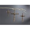 Mud Pie Large Beaded Wire Crosses; 13" x 9 1/2"