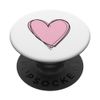 Pink Scribble Heart PopSockets PopGrip: Swappable Grip for Phones & Tablets PopSockets Adhesive PopGrip