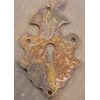 NOS VanDykes Restorers 2 7/8" x 2" Rusty Iron Skeleton Keyhole Escutcheon Cover