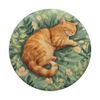 Orange Tabby Cat Sleeping Orange Cat PopSockets Adhesive PopGrip