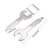 sourcing map Electrical Grinder Wrench, 9.5mm Single Open End Wrench Spanner 20pcs