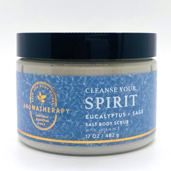 Bath & Body Works Aromatherapy Cleanse Your Spirit Eucalyptus + Sage Salt Scrub