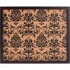 Craig Frames Decorative Cork Bulletin Board, 18.5x23 Inch, Brown Frame with Fleur de Lis Pattern