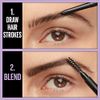 Maybelline Express Brow Ultra Slim Eyebrow Makeup, Brow Pencil with Precision Tip and Spoolie for Defined Eyebrows, Ash Brown, 1 Count