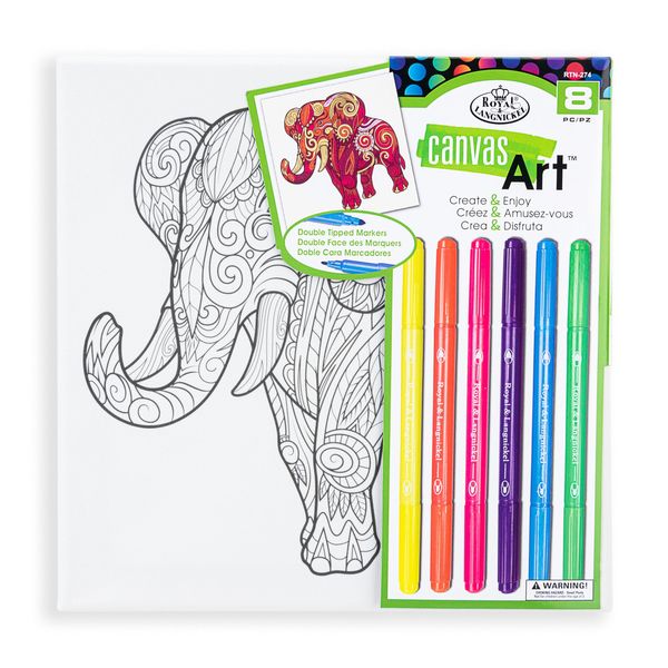 Royal & Langnickel - Canvas Art Markers Elephant