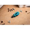 wolfcraft Hand Screwdriver with Bit Socket, Short I 1239000 I for Tight Work Spaces