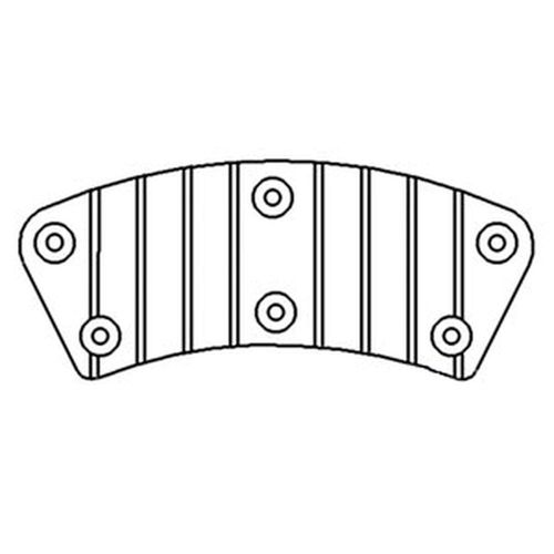 RAParts AMR111122 Brake Pad With Metal Backing Plate
