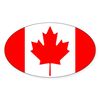 CafePress Canadian Flag Oval Car Bumper Sticker