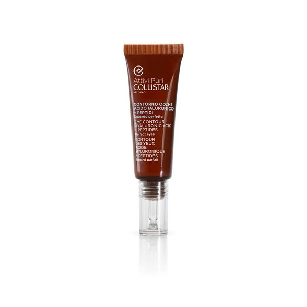Collistar Attivi Puri Contorno Occhi Acido Ialuronico + Peptidi, Siero gel concentrato contro borse, occhiaie, segni di stanchezza e piccole rughe, 15 ml