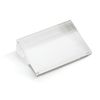 Acrylic Slanted Rectangular Card Holder 12.5x12.5x17.5cm - Pack Size: Single