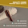 Wahl Small Mustache Comb for Men's Grooming - Handcrafted & Hand Cut with Cellulose Acetate - Smooth, Rounded Tapered Teeth - Model 3323