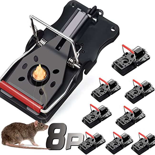 Rat Mouse Snap Trap Reusable Spring Metal Pedal Rodent Pest Control Old  Fashion 