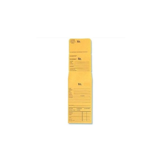 3-Part Repair or Lay-Away Envelope # 5001-6000 Box of 1000