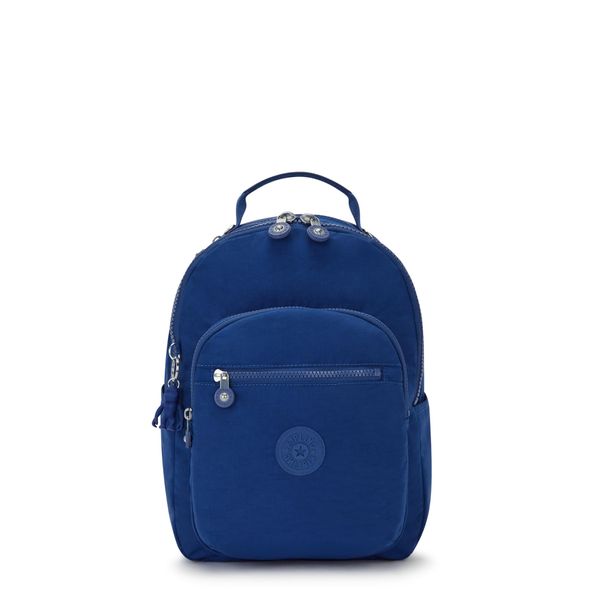 Kipling Seoul S Backpacks, 25.5X16X35, Deep Sky Blue (Blue)