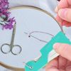 6 Pcs Plastic Needle Threaders,Automatic Needle Threader,Sewing Needle Threader for Sewing Machine Needle Threader and Needle Threaders Hand Sewing,Colors Random