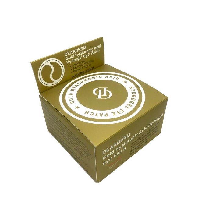 Dearderm Gold Hyaluronic Acid Hydrogel Eye Patch (60patches) [Free USA Shipping]