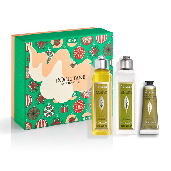 L'Occitane - Duschgel, Körperlotion- und Handcreme-Set - Duft Verbena - Weihnachtsgeschenkset für Frauen